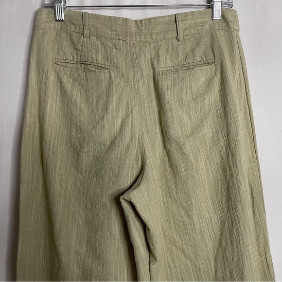 Urban Outfitters Maria Button Front High Rise Cropped Tapered Trousers Pants - Picture 7 of 11